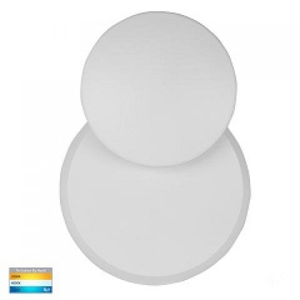 Havit-Pivot Black & White Round Exterior LED Wall Light